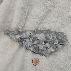 Sparkling Gray Crystal Cluster Apophyllite